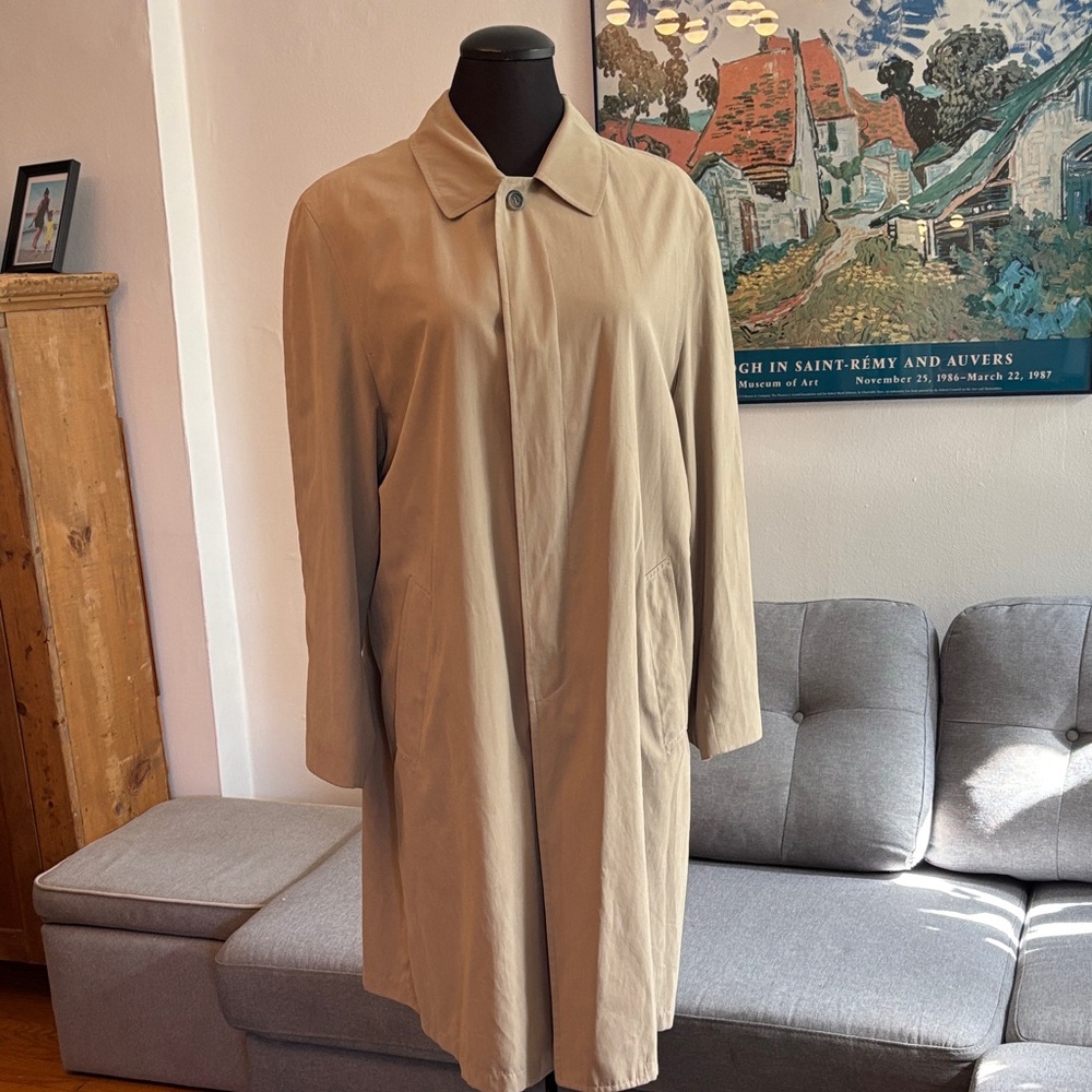 Classic Beige Trench Coat for Men